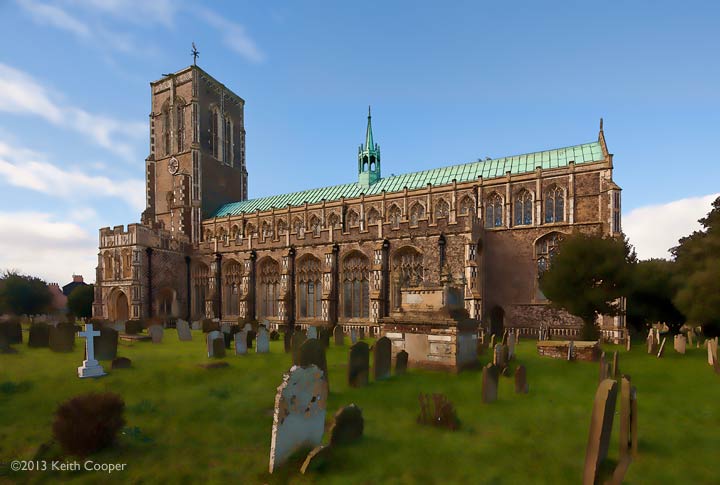 Stylised view of St Edmund's, Southwold