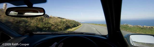 A1 route into Scotland