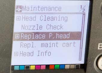 menu option for head replacement