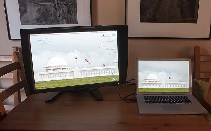 monitor connected to laptop