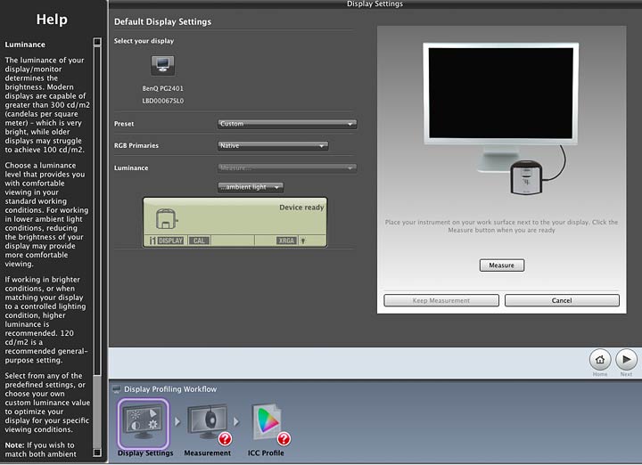 configuring profiling software