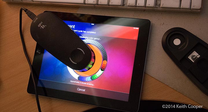 measuring iPad screen characteristics