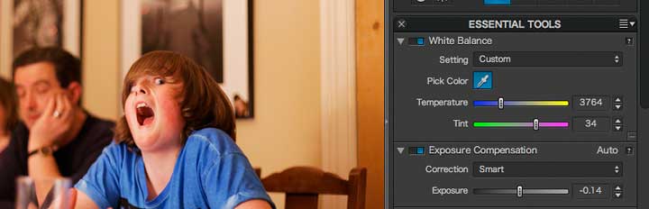 fine adjustment of white balance