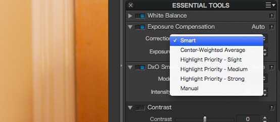 lighting adjustment options