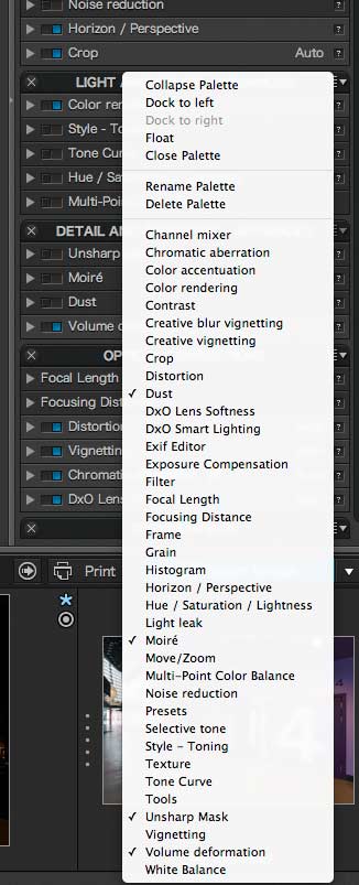 Image processing options