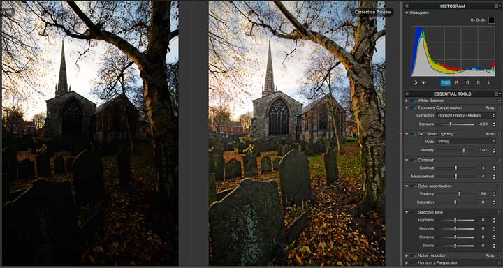 shadow detail and colour enhancement