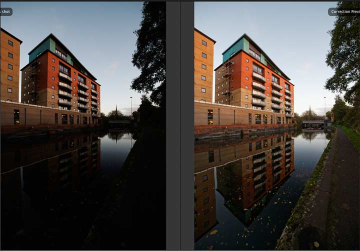 split view for editing images