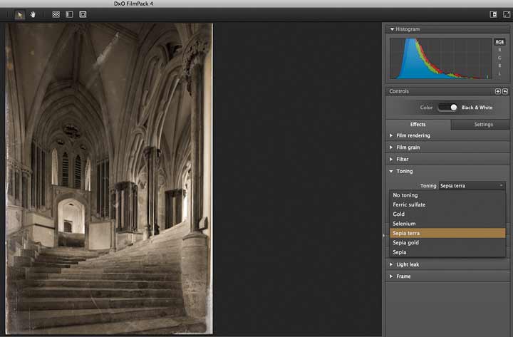 toning of images