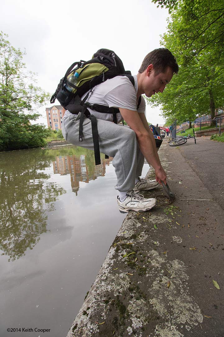 not falling in to the canal