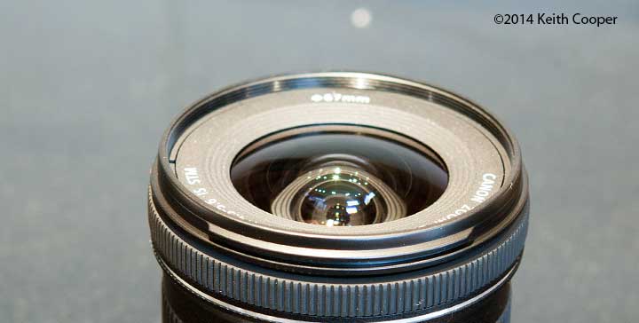 front element of lens