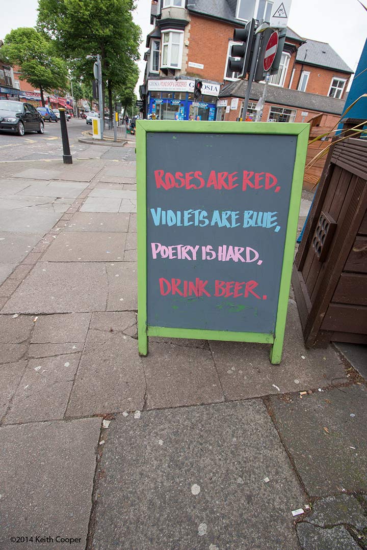 sign outside bar