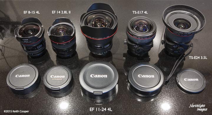 comparison of 11-24 with other Canon wide lenses