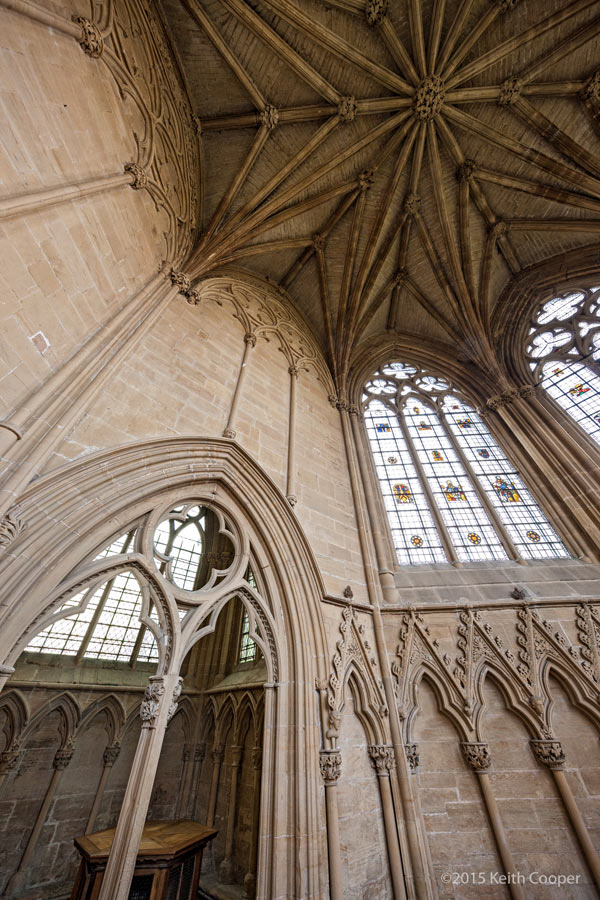 inside the chapter house at Southwell minster