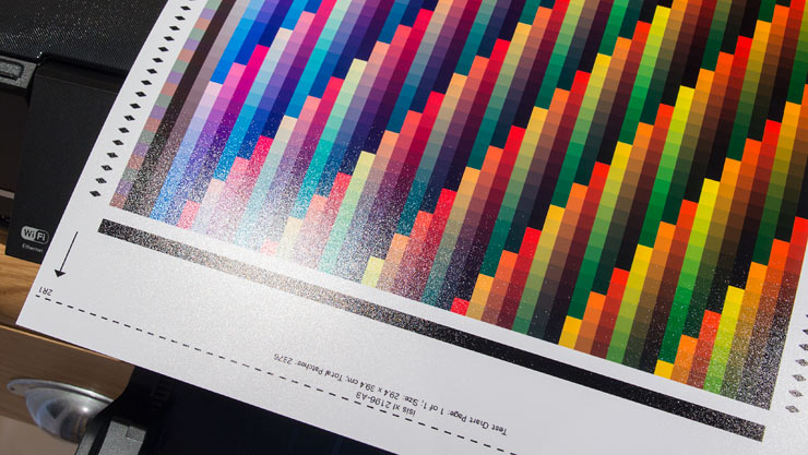 gloss differential on lustre paper