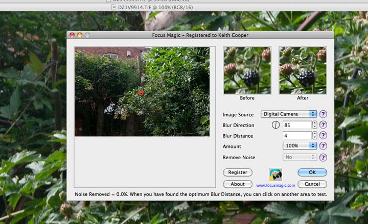 4 pixel camera shake correction