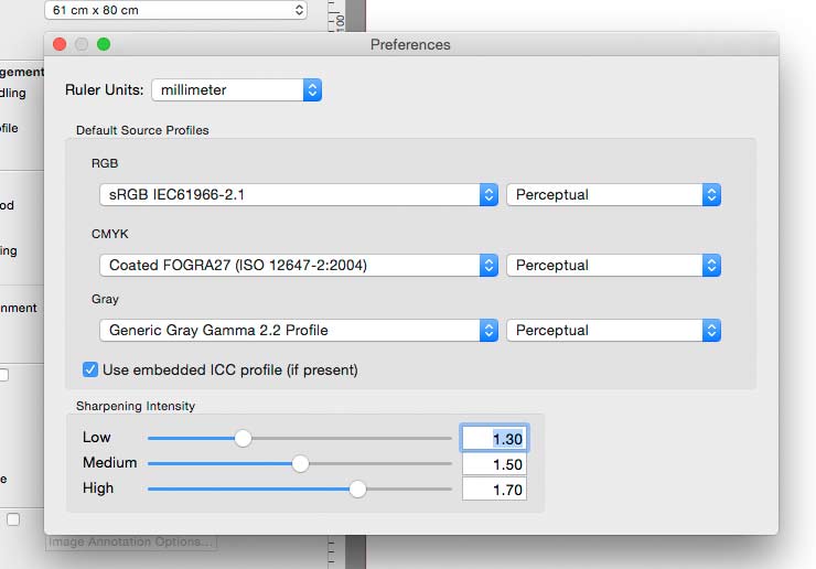 setting program defaults