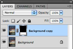 adding a layer mask for editing