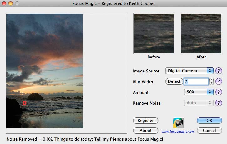 effects of sharpening on fine detail