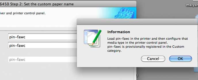 loading custom paper type