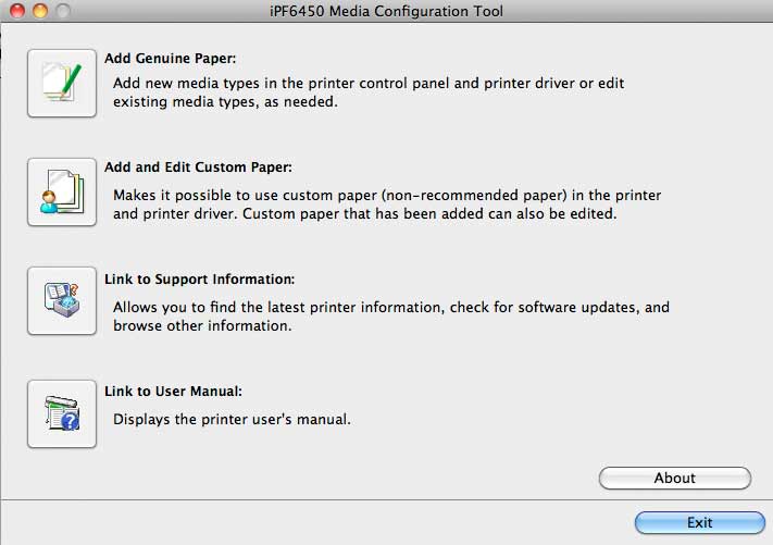 media config tool startup