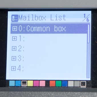 mailboxes on printer