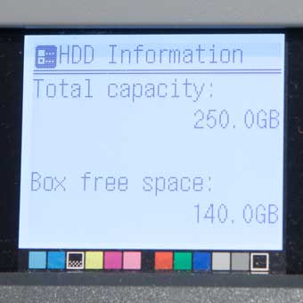 capacity of disk