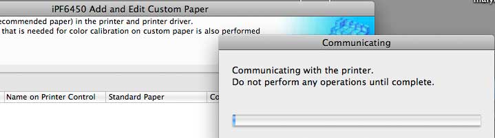 softwware communicating with printer