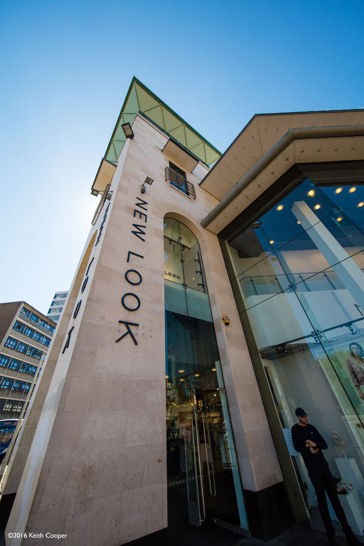 new look store entrance, Leicester
