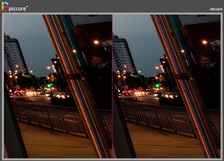 image sharpening with Piccure