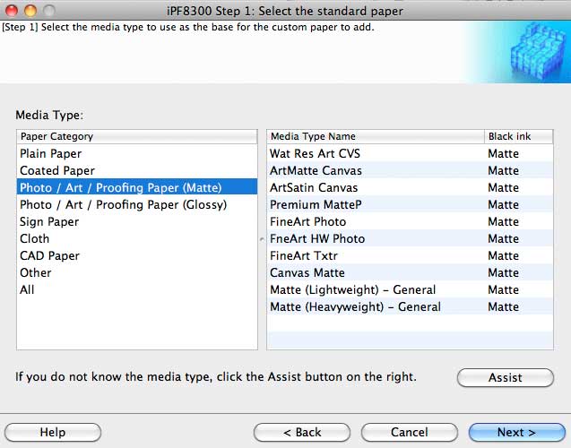 media settings - custom