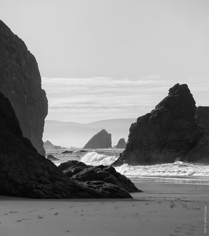 rocks on the Pacific coast