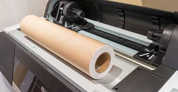 roll of paper ready to install