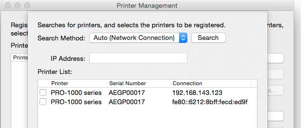 selecting printer to use