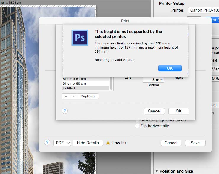 page length limit for custom media