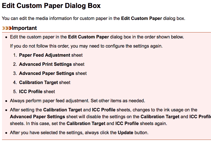 usage instructions for making media types