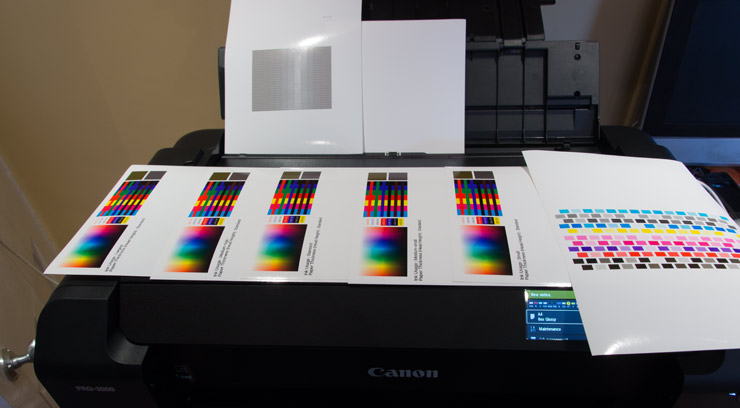 test prints for media