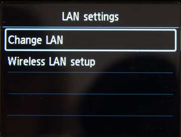 LAN settings