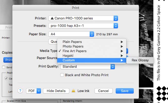 custom media appears in settings