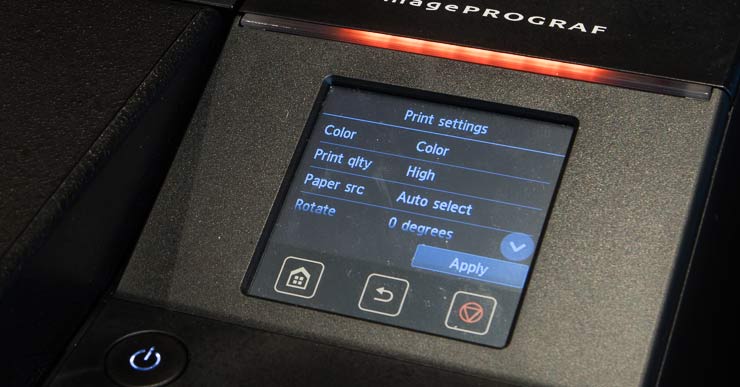 print settings