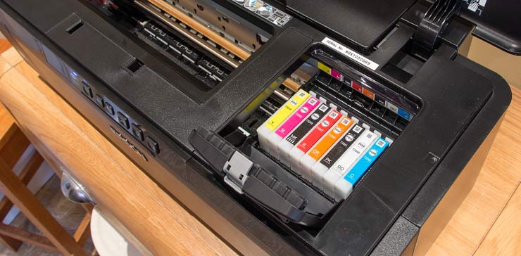 access to ink carts