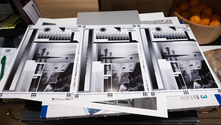 three different print resolutions