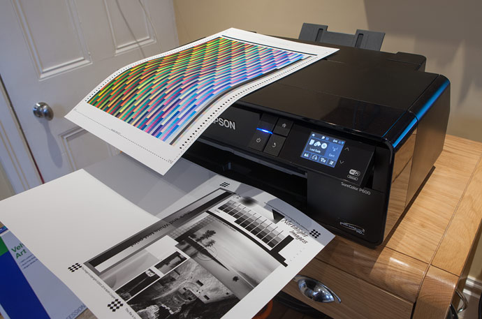 creating test prints and profiling targets with a fine art paper