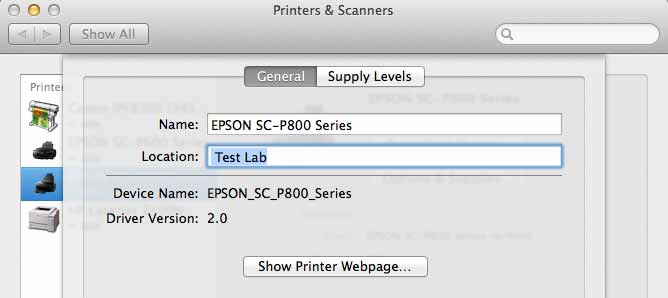 printer driver interface