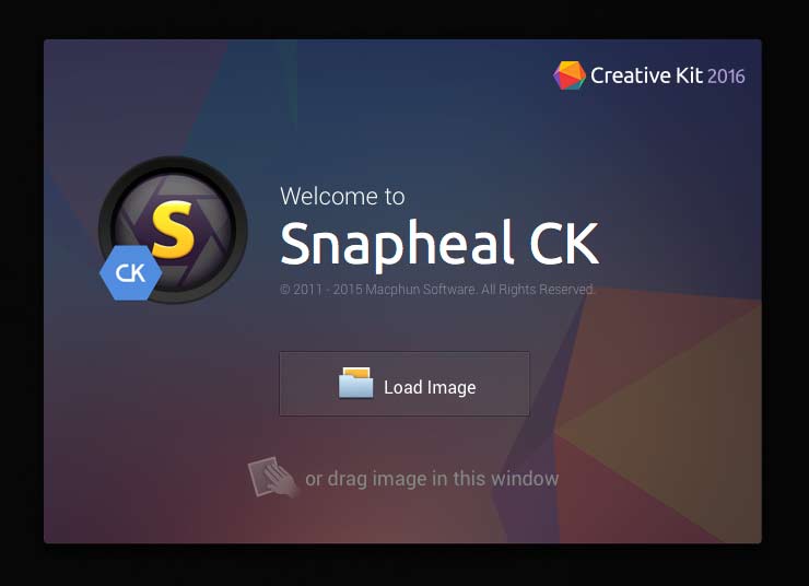 snapheal startup screen