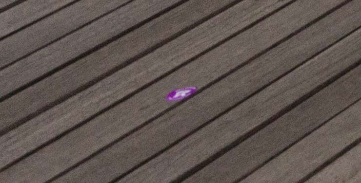 paper sticker on floor