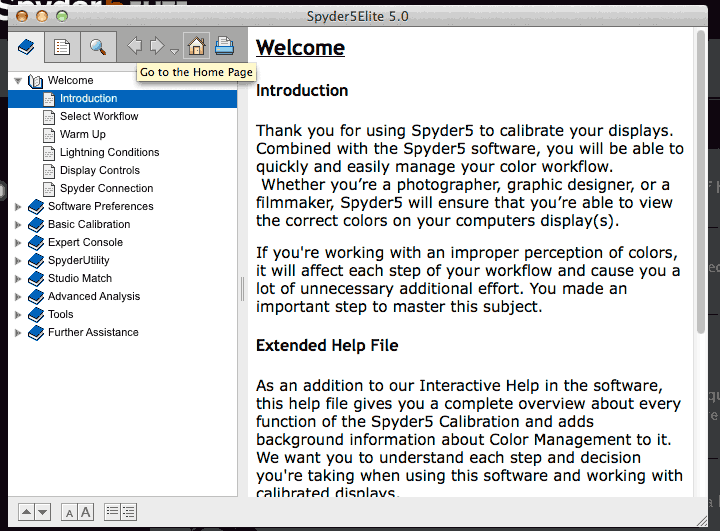 detailed help options for software