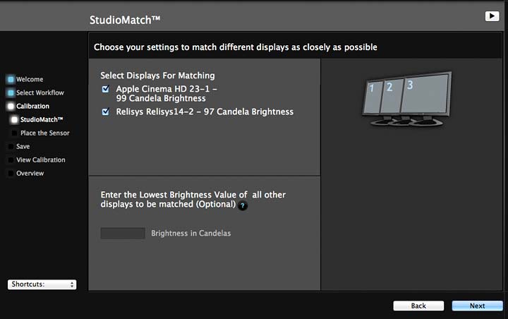 studiomatch settings