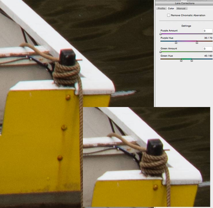 removing chromatic aberration