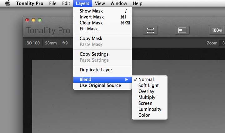 altering layer blending modes
