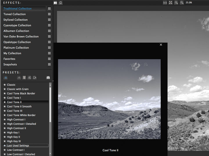 cool toned preset for image conversions